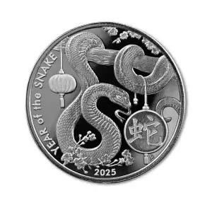1 oz Asahi Snake Silver Round