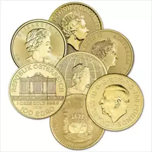 1 OZ GOLD COIN MISC TYPE (2)