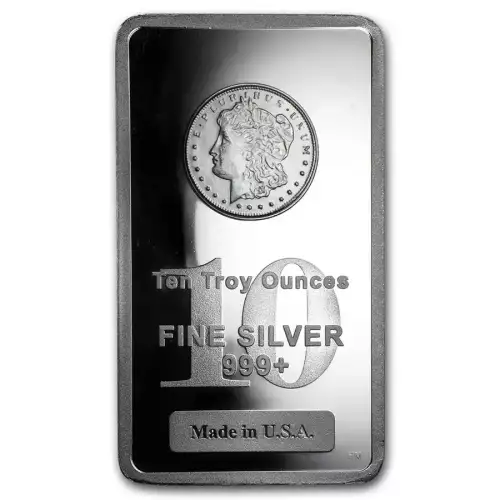 10 oz Silver Bar - Morgan Design (2)