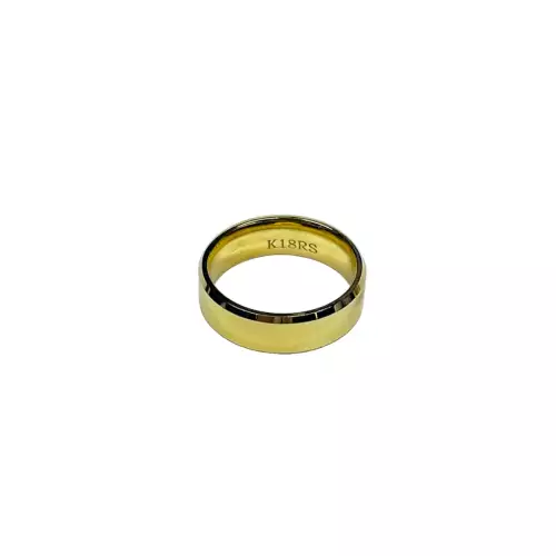 18K Ring Band Size:6 3.36g