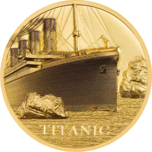 2022 Cook Islands 1 oz Gold High Relief Titanic (3)