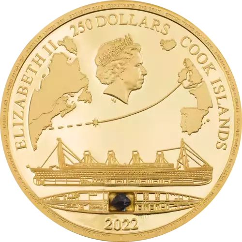 2022 Cook Islands 1 oz Gold High Relief Titanic (2)