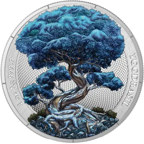 2025 1 oz Mythical Forest: Yggdrasil Winter Silver Coin (3)