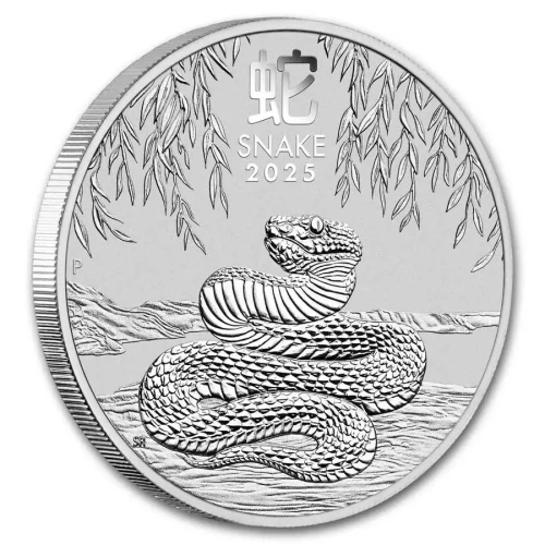 2025 1oz Australian Perth Mint Silver Lunar III: Year of the Snake