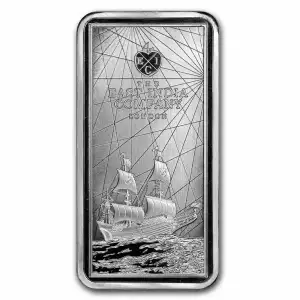 250 Gram St. Helena Rectangular Silver East India Company Coin