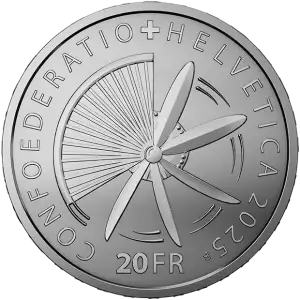 2025 Pioneers of Swiss aviation - Silver Swiss 20 Franc (2)