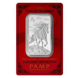 1oz PAMP Silver Bar - Legend - Year of The Horse (2)